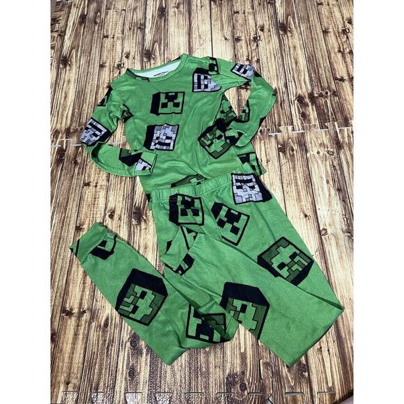 Minecraft Creeper Mojang Pajama Set Boys - Picture 3 of 6